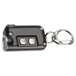 Wewoo - Mini lampe torche LED noir Mini de poche Porte clés